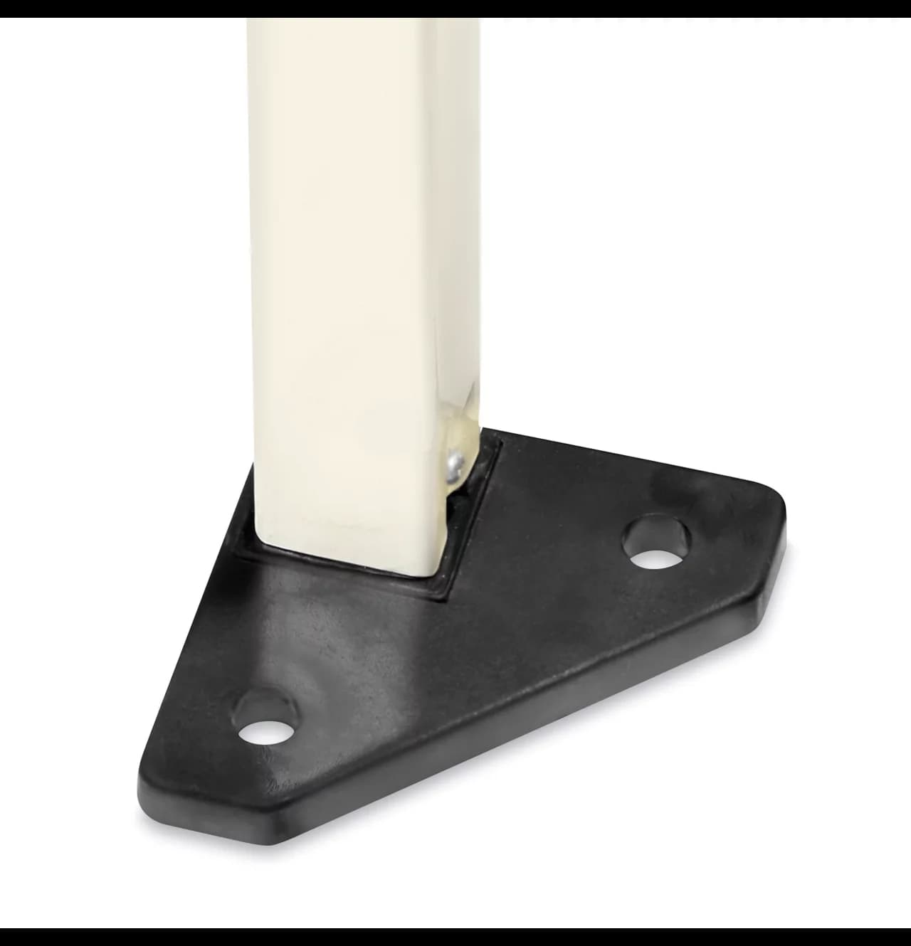 Close-up of the 10x10 Pop-Up Canopy Tent height-adjustment locking latch showing reinforced joints and easy release button.