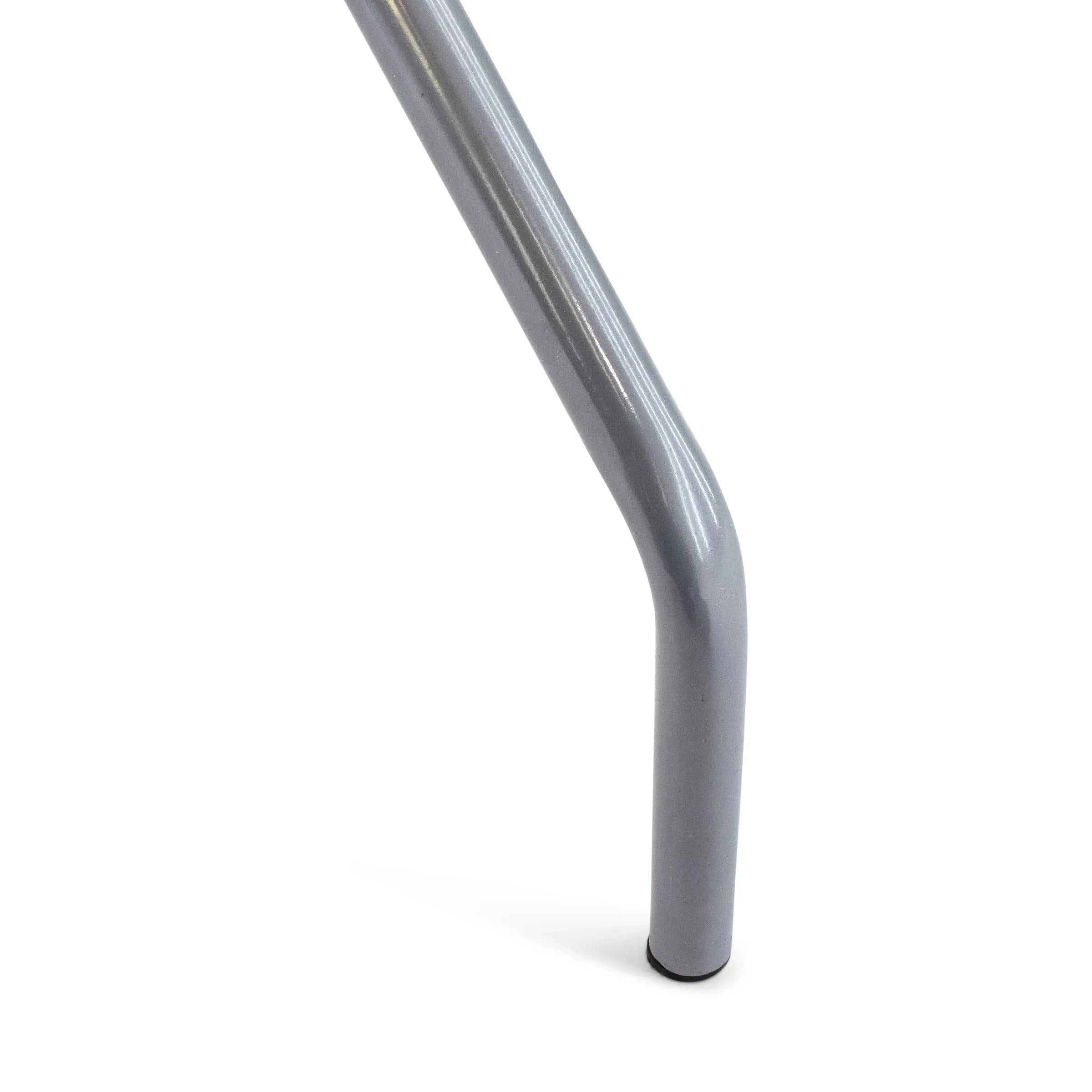 Close-up view of the table's foot and grip showing the contact surface and stability features.