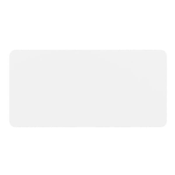 Top view of the kids plastic rectangular folding table showing the complete rectangular surface.